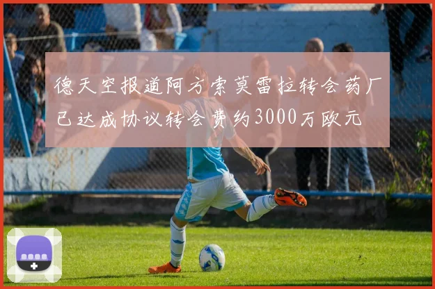 德天空报道阿方索莫雷拉转会药厂已达成协议转会费约3000万欧元