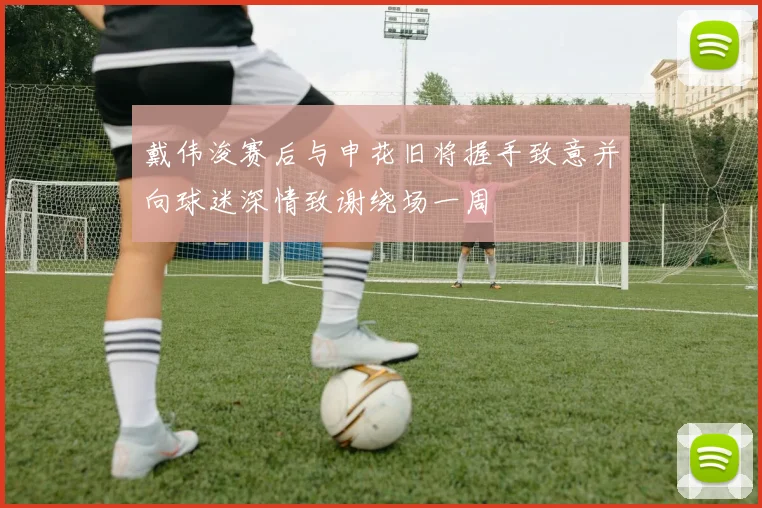 戴伟浚赛后与申花旧将握手致意并向球迷深情致谢绕场一周