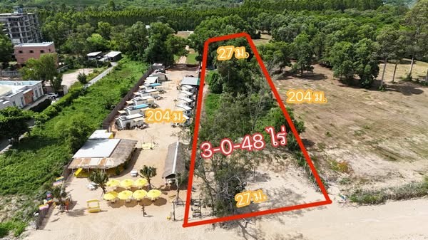 ที่ดิน 3 -0-48 ไร่ ติดหาดแม่พิมพ์ จ.ระยอง