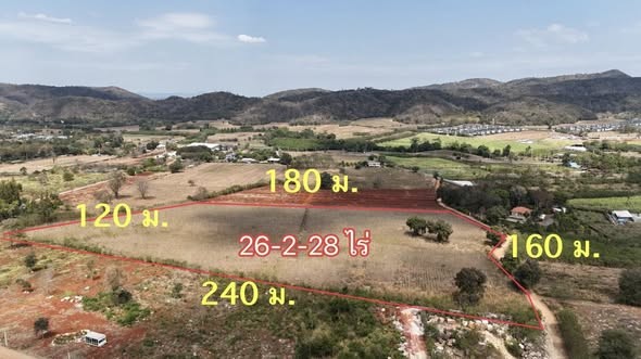 ที่ดินเปล่า 26-2-28 ไร่ บ้านสระน้ำใส